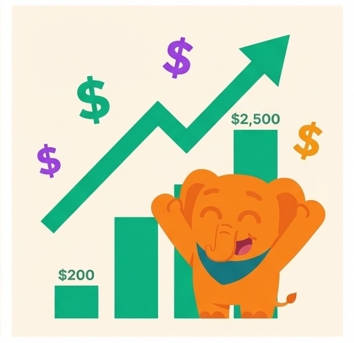 Comparison of recurring revenue vs one-time sales for language creators